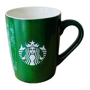 Starbucks Mug 2021 Holiday Artisan Stripe 10 Oz Excellent Condition